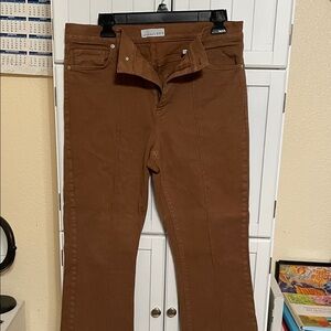 LOFT Warm Brown Ankle Pants